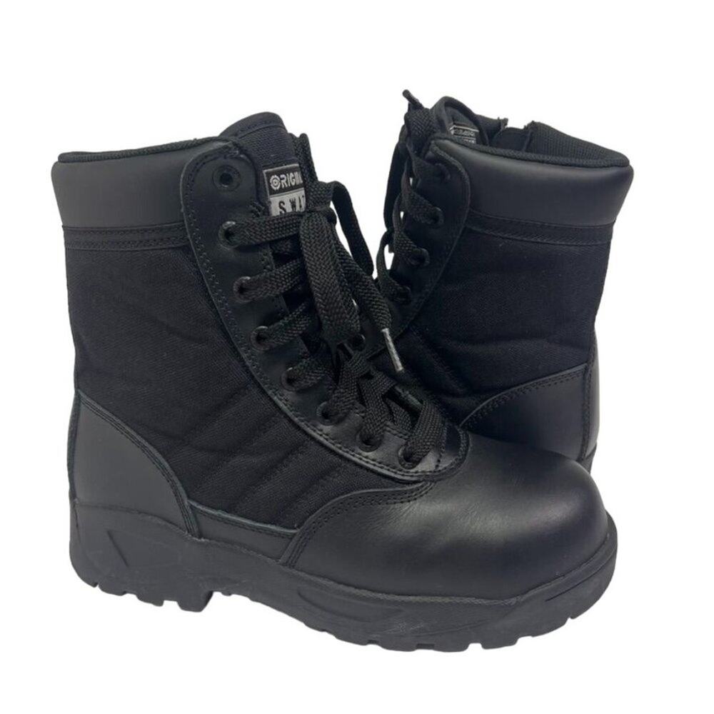 Black Tactical Combat Boots - Unbranded